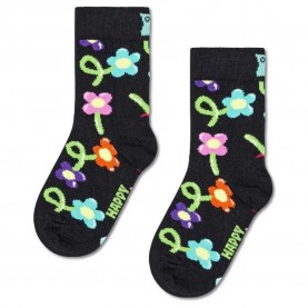 чорапи,детски,чорапи,hs,by,happy,socks,balloon,flower,crew,socks,black,(black)