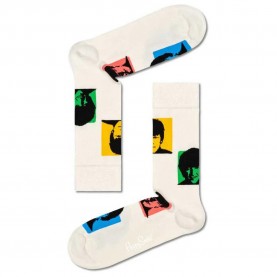 чорапи,мъжки,чорапи,hs,by,happy,socks,beatles,silhouettes,long,socks,white