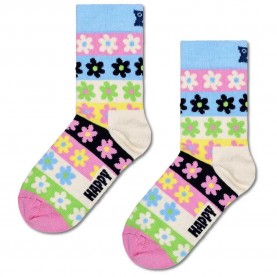 чорапи,детски,чорапи,hs,by,happy,socks,flower,stripe,crew,socks,multicolor,(light,blue)