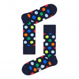 чорапи,мъжки,чорапи,hs,by,happy,socks,big,dot,long,socks,black