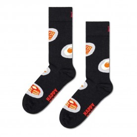 чорапи,мъжки,чорапи,hs,by,happy,socks,breakfast,long,socks,black,(black)