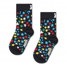 Чорапи Hs by happy socks Stars crew socks - Black чорапи,детски,чорапи,hs,by,happy,socks,stars,crew,socks,black