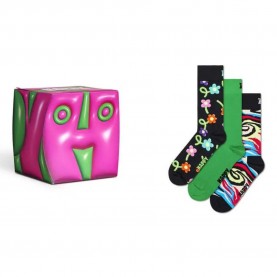 чорапи,мъжки,чорапи,hs,by,happy,socks,yearsper,cube,gift,set,long,socks,3,pairs,nav,years,(multicolor)