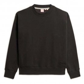 блуза,дамски,блузи,superdry,essential,logo,sweatshirt,brown,(bison,black)