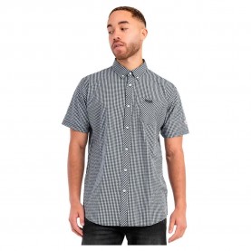 риза,с,къс,ръкав,мъжки,ризи,lonsdale,brixworth,short,sleeve,shirt,grey,(black,white)