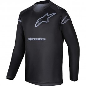 блуза,с,дълъг,ръкав,мъжки,тениски,дамски,тениски,alpinestars,racer,graphite,long,sleeve,jersey,black,(black,grey)