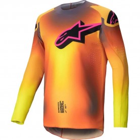тениска,мъжки,тениски,alpinestars,supertech,lipan,long,sleeve,t,shirt,yellow,orange,(yellow,pink)