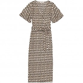 рокля,дамски,поли,и,рокли,garcia,c50283,short,sleeve,midi,dress,brown