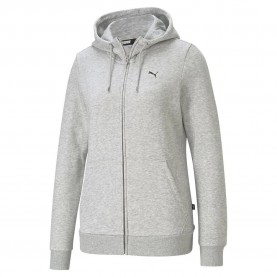 блуза,дамски,блузи,puma,small,logo,full,zip,sweatshirt,grey