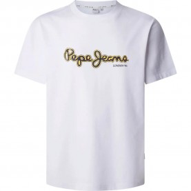 Тениска Pepe jeans Dorian short sleeve T-shirt - White (White) тениска,мъжки,тениски,дамски,тениски,pepe,jeans,dorian,short,sleeve,t,shirt,white,(white)