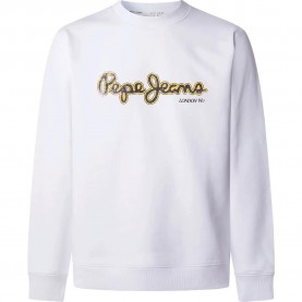 Блуза Pepe jeans Dorian sweatshirt - White (White) блуза,мъжки,пуловери,pepe,jeans,dorian,sweatshirt,white,(white)