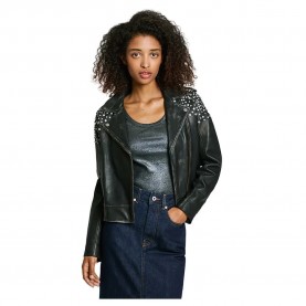 яке,дамски,якета,и,палта,pepe,jeans,fantasy,leather,jacket,black
