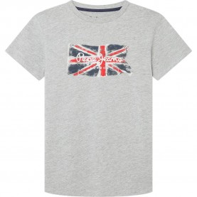 тениска,детски,тениски,pepe,jeans,clag,jr,short,sleeve,t,shirt,grey,(marl,grey)