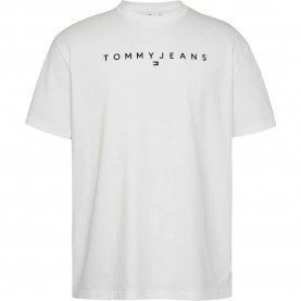тениска,мъжки,тениски,tommy,jeans,dm0dm20744,short,sleeve,t,shirt,white,(white)
