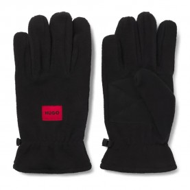 Ръкавици HUGO Lacko Fl 10265555 gloves - Black (Black) ръкавици,ръкавици,шапки,и,шалове,hugo,lacko,fl,10265555,gloves,black,(black)