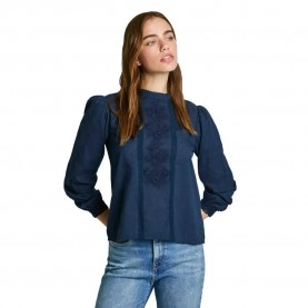 Риза с дълъг ръкав Pepe jeans PL304940 long sleeve shirt - Blue (Dulwich Blue) риза,с,дълъг,ръкав,дамски,ризи,pepe,jeans,pl304940,long,sleeve,shirt,blue,(dulwich,blue)