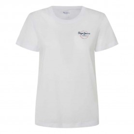 Тениска Pepe jeans PL505967 short sleeve T-shirt - White (White) тениска,дамски,тениски,pepe,jeans,pl505967,short,sleeve,t,shirt,white,(white)