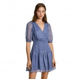 рокля,дамски,поли,и,рокли,pepe,jeans,pl953564,short,sleeve,short,dress,blue