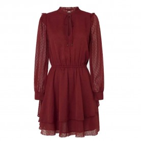 рокля,дамски,поли,и,рокли,pepe,jeans,pl953612,long,sleeve,short,dress,red