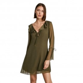 рокля,дамски,поли,и,рокли,pepe,jeans,pl953617,long,sleeve,short,dress,green