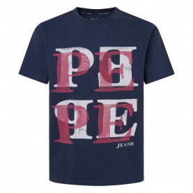 тениска,мъжки,тениски,pepe,jeans,pm509634,short,sleeve,t,shirt,blue,(dulwich,blue)
