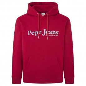 Суичър Pepe jeans PM582728 hoodie - Red (Ruby Red) суичър,мъжки,пуловери,pepe,jeans,pm582728,hoodie,red,(ruby,red)