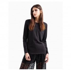 тениска,дамски,тениски,armani,exchange,6dyt38,yjdgz,long,sleeve,t,shirt,black