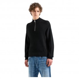блуза,мъжки,пуловери,armani,exchange,6dzm6l,zm5bz,half,zip,sweater,black