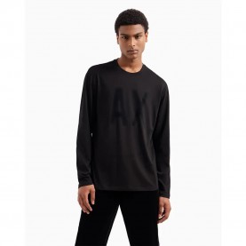 тениска,мъжки,тениски,armani,exchange,xm000126,af10358,long,sleeve,t,shirt,black