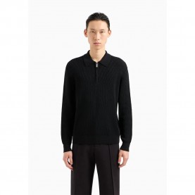 блуза,мъжки,пуловери,armani,exchange,xm000129,af10348,half,zip,sweater,black