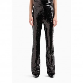 панталони,дамски,панталони,armani,exchange,xw000015,af10185,high,waist,pants,black