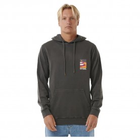 Суичър Rip curl Surf Revival Lined Up hoodie - Grey (Washed Black) суичър,мъжки,пуловери,rip,curl,surf,revival,lined,up,hoodie,grey,(washed,black)
