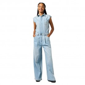 Гащеризон Wrangler 112362713 sleeveless jumpsuit - Blue (Pale Blue Wash) гащеризон,дамски,гащеризони,wrangler,112362713,sleeveless,jumpsuit,blue,(pale,blue,wash)