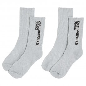 чорапи,дамски,чорапи,karl,lagerfeld,a1w47153,socks,2,pairs,grey
