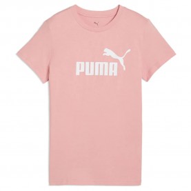 тениска,дамски,тениски,puma,ess,n1,logo,short,sleeve,t,shirt,pink,fruit,(pink)
