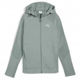 блуза,дамски,блузи,puma,evostripe,full,zip,sweatshirt,green,moon,(green)