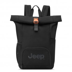Раница Jeep J0374762000 Rolltop 22L backpack - Black (Black) раница,раници,jeep,j0374762000,rolltop,22l,backpack,black,(black)