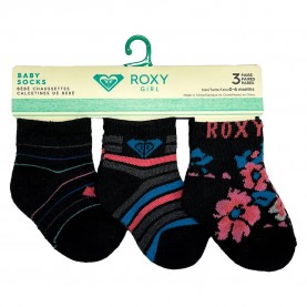 чорапи,детски,чорапи,roxy,inside,spark,logo,66094t,socks,3,pairs,black,(black,pink)