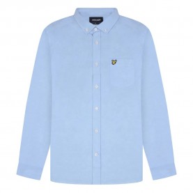 риза,с,дълъг,ръкав,мъжки,ризи,lyle,&,scott,regular,fit,lightweight,oxford,long,sleeve,shirt,blue