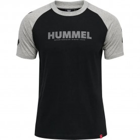 тениска,мъжки,тениски,hummel,sigue,buscando,short,sleeve,t,shirt,black,(black,grey,melange)