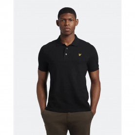 мъжки,блузи,с,яка,lyle,&,scott,plain,short,sleeve,polo,jet,black,(black)