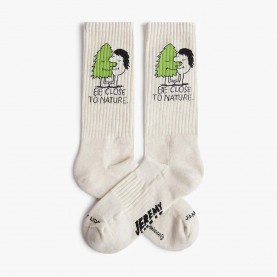 чорапи,мъжки,чорапи,jimmy,lion,athletic,be,close,to,nature,long,socks,beige,(beige)