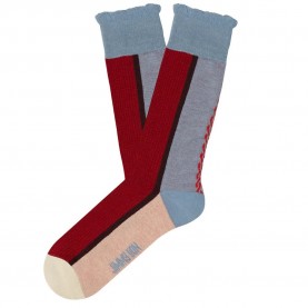 чорапи,дамски,чорапи,jimmy,lion,chloe,crew,socks,multicolor,(red,light,blue)