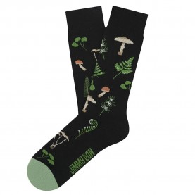 чорапи,мъжки,чорапи,jimmy,lion,mushrooms,crew,socks,black,(black)
