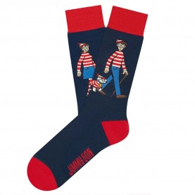чорапи,мъжки,чорапи,jimmy,lion,wally,&,friends,crew,socks,blue,(dark,blue)