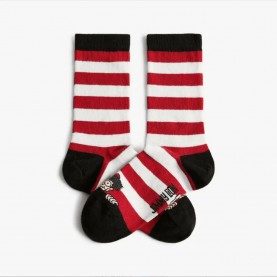чорапи,детски,чорапи,jimmy,lion,wally,peek,a,boo,crew,socks,red,(white,+,red)