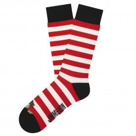 чорапи,мъжки,чорапи,jimmy,lion,wally,peek,a,boo,crew,socks,white,+,red,(red)