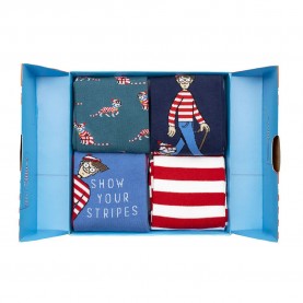 чорапи,мъжки,чорапи,jimmy,lion,where´s,wally,socks,3,pairs,blue