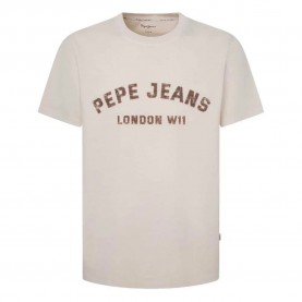 Тениска Pepe jeans Aldridge short sleeve T-shirt - White (Ivory White) тениска,мъжки,тениски,pepe,jeans,aldridge,short,sleeve,t,shirt,white,(ivory,white)