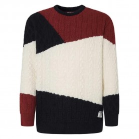 блуза,мъжки,пуловери,pepe,jeans,court,sweater,white,(dulwich,blue)